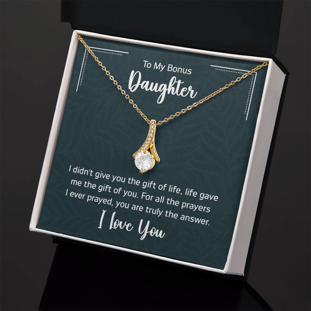 To My Bonus Daugther, I didn't give you the gift of life, life gave me the gift of you