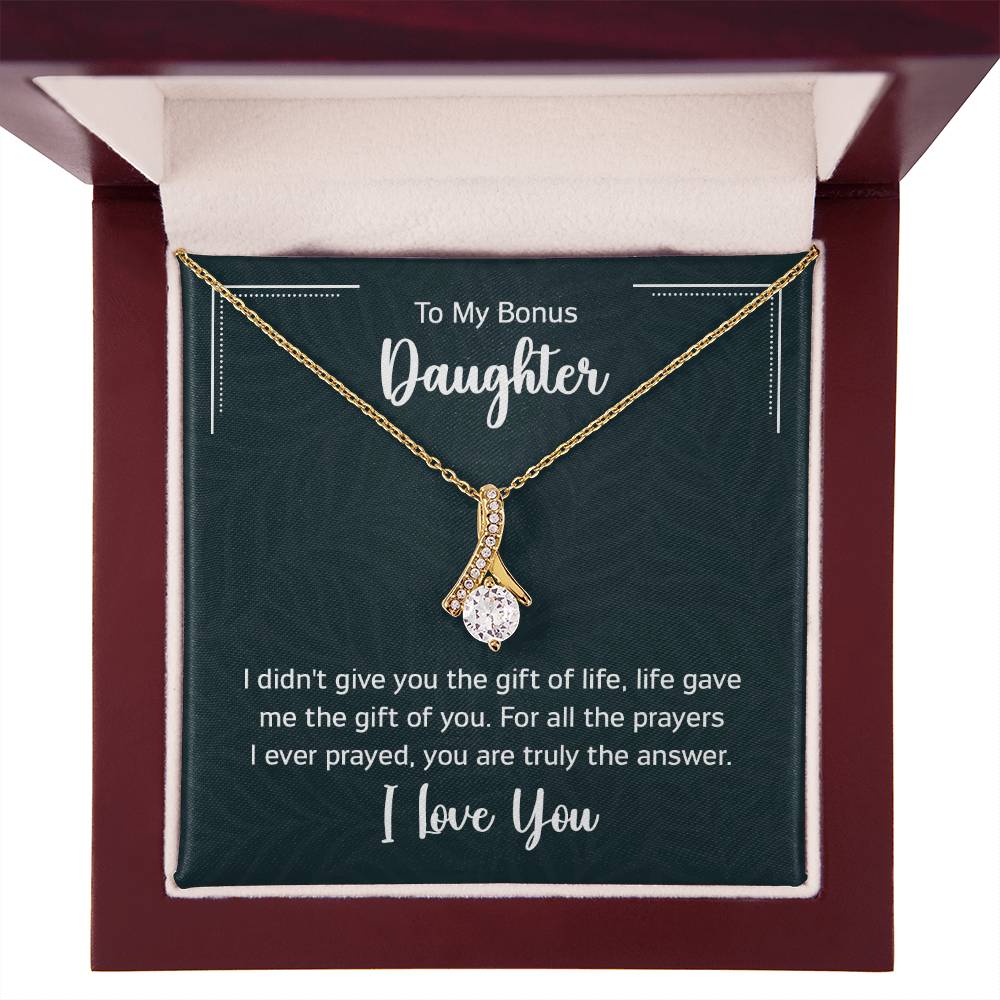 To My Bonus Daugther, I didn't give you the gift of life, life gave me the gift of you