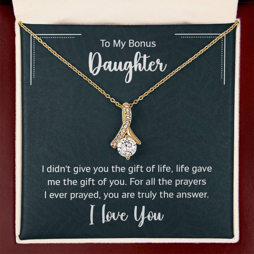 To My Bonus Daugther, I didn't give you the gift of life, life gave me the gift of you