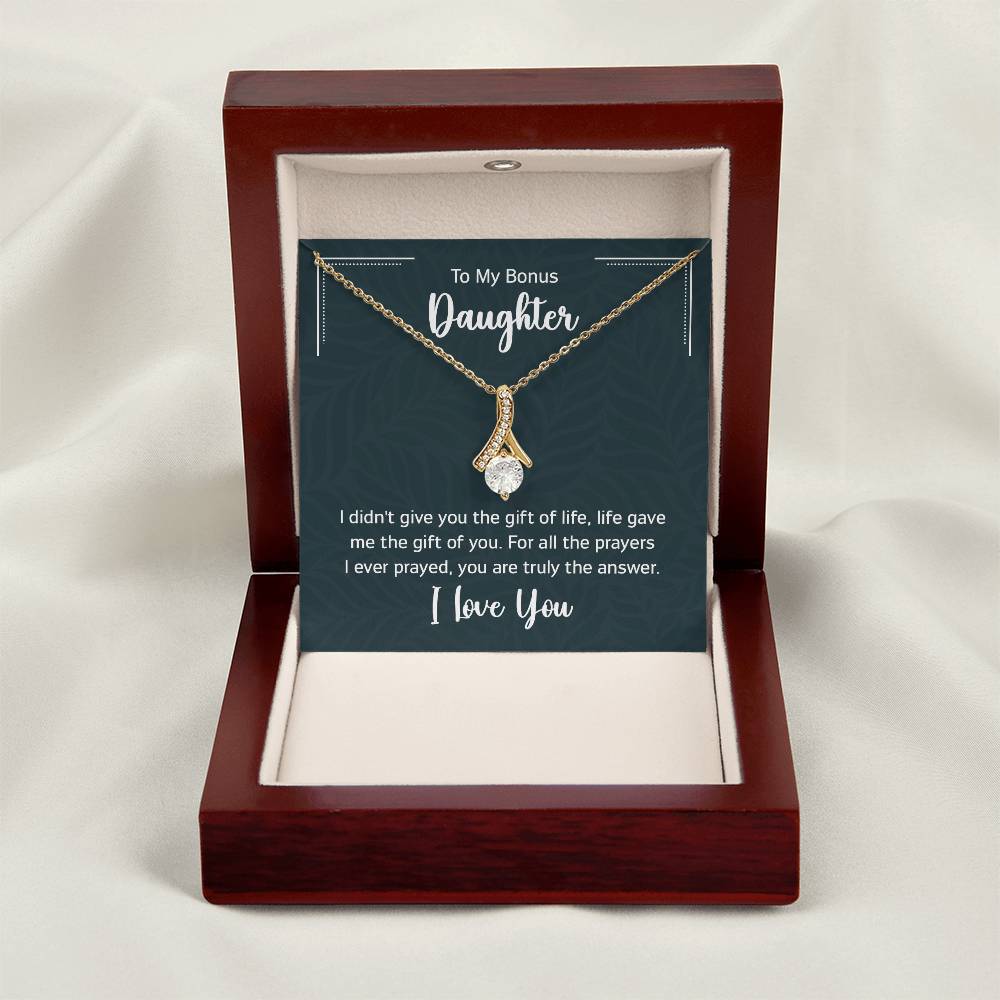 To My Bonus Daugther, I didn't give you the gift of life, life gave me the gift of you