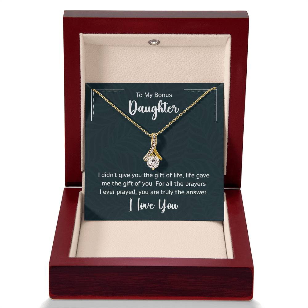 To My Bonus Daugther, I didn't give you the gift of life, life gave me the gift of you