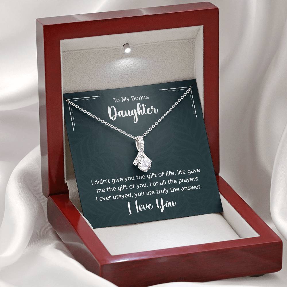 To My Bonus Daugther, I didn't give you the gift of life, life gave me the gift of you