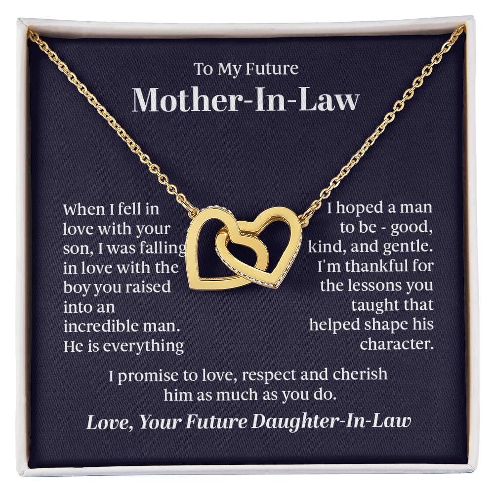 To my future mother-in-law, I was falling in love with the boy you raised into an incredible man, from your daughter-in-law