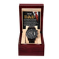Dad-Shaped My Life-Metal Chronograph Watch