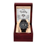 Dad-In Your Arms-Metal Chronograph Watch