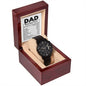 Dad-Nutrition Facts-Metal Chronograph Watch
