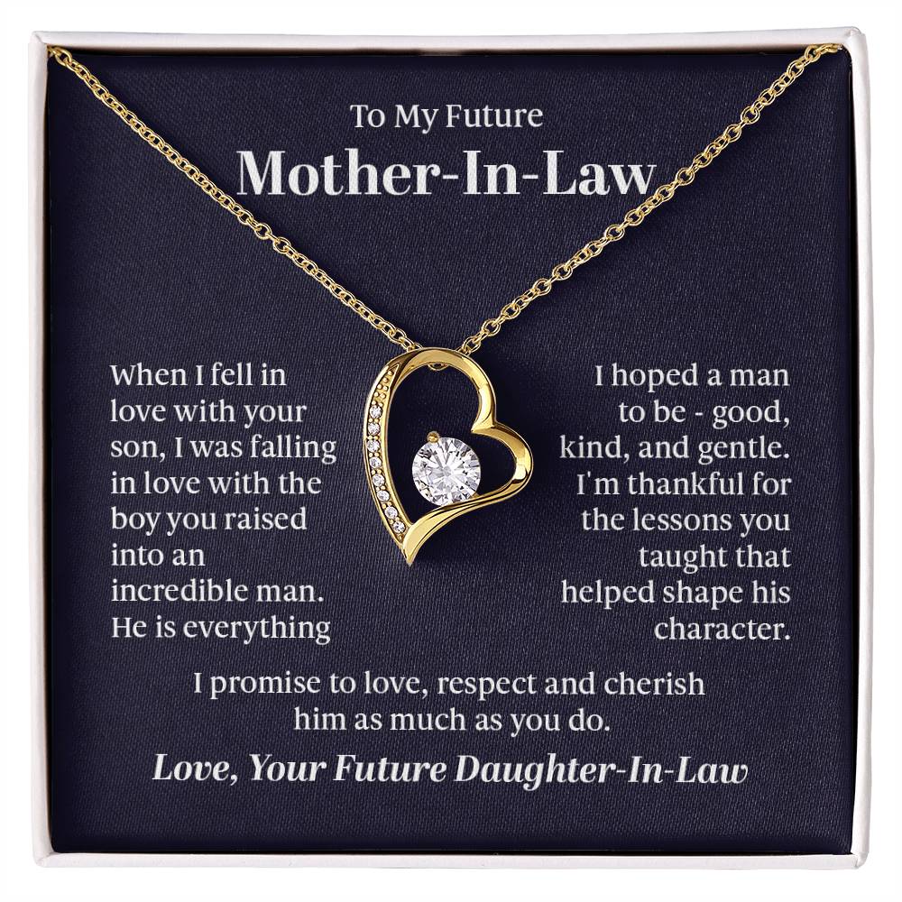 To my future mother  in  law - when i fell in love with your son