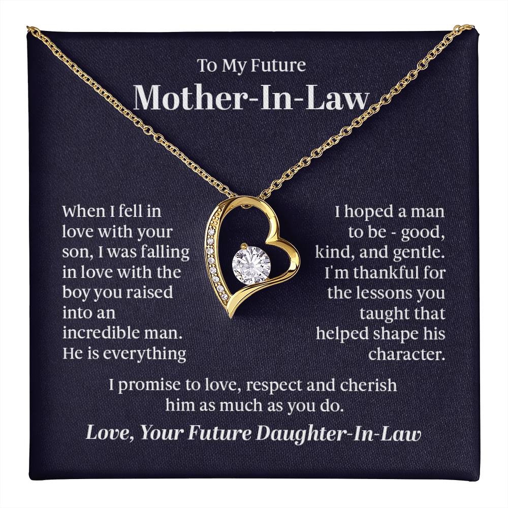 To my future mother  in  law - when i fell in love with your son