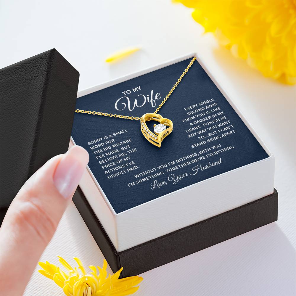 To my wife - sorry is a small word